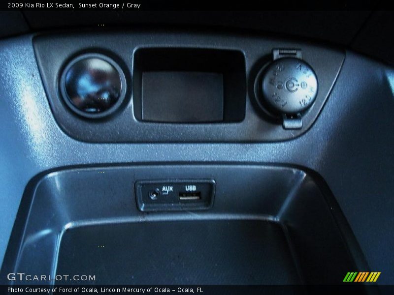 Sunset Orange / Gray 2009 Kia Rio LX Sedan