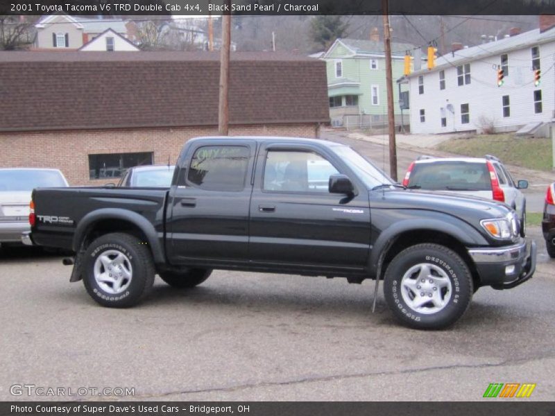 Black Sand Pearl / Charcoal 2001 Toyota Tacoma V6 TRD Double Cab 4x4