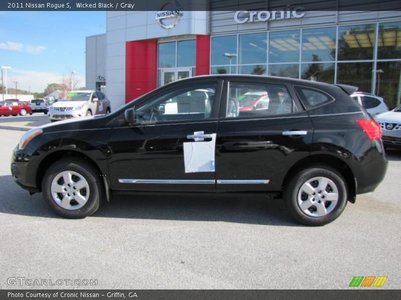 Wicked Black / Gray 2011 Nissan Rogue S