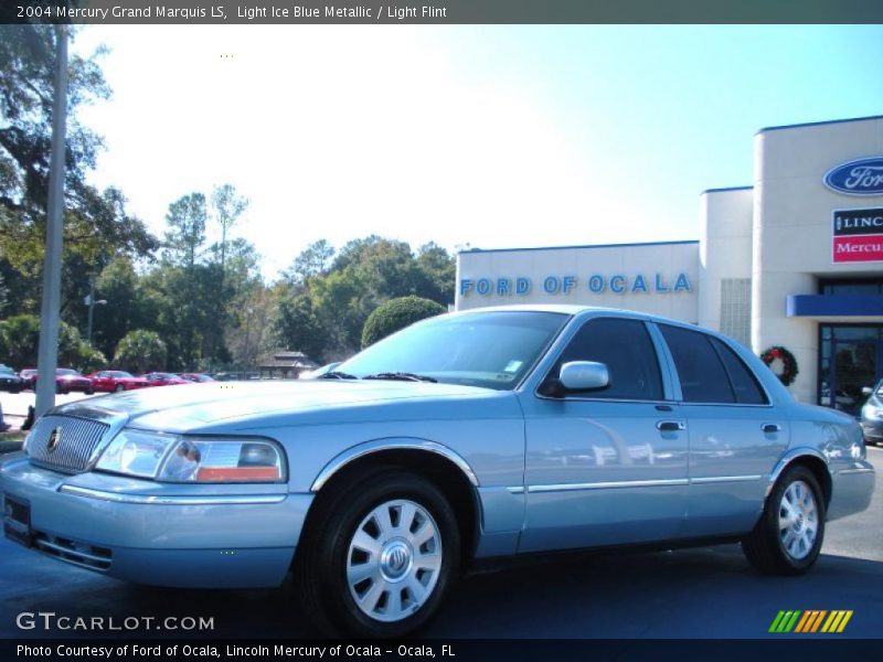 Light Ice Blue Metallic / Light Flint 2004 Mercury Grand Marquis LS