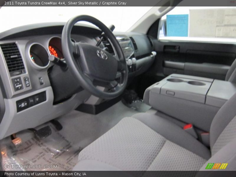 Silver Sky Metallic / Graphite Gray 2011 Toyota Tundra CrewMax 4x4