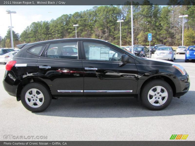 Wicked Black / Gray 2011 Nissan Rogue S