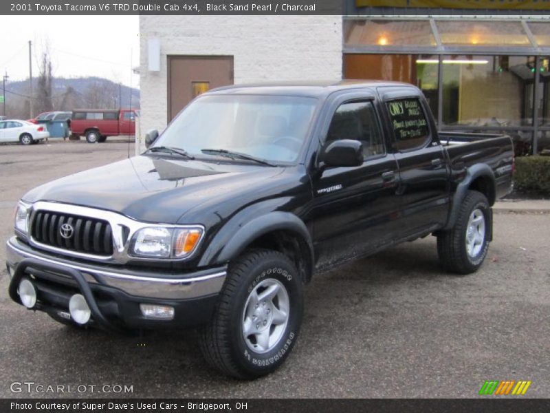 Black Sand Pearl / Charcoal 2001 Toyota Tacoma V6 TRD Double Cab 4x4