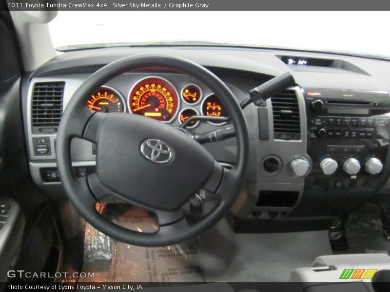Silver Sky Metallic / Graphite Gray 2011 Toyota Tundra CrewMax 4x4
