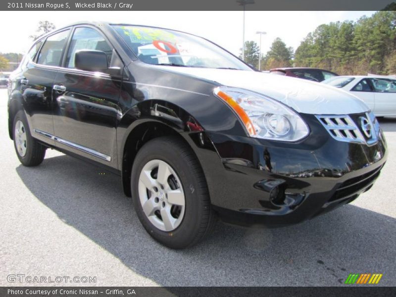 Wicked Black / Gray 2011 Nissan Rogue S