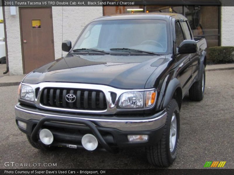 Black Sand Pearl / Charcoal 2001 Toyota Tacoma V6 TRD Double Cab 4x4
