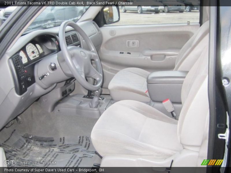 Black Sand Pearl / Charcoal 2001 Toyota Tacoma V6 TRD Double Cab 4x4