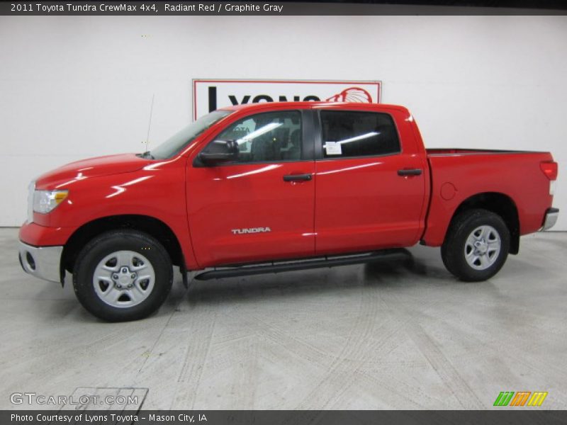Radiant Red / Graphite Gray 2011 Toyota Tundra CrewMax 4x4