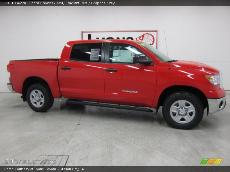 Radiant Red / Graphite Gray 2011 Toyota Tundra CrewMax 4x4