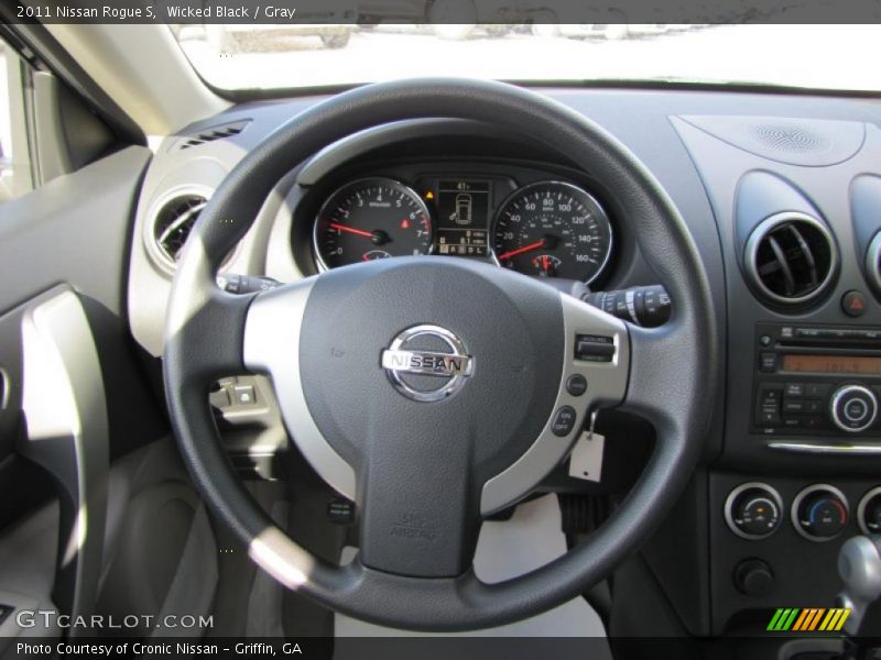 Wicked Black / Gray 2011 Nissan Rogue S
