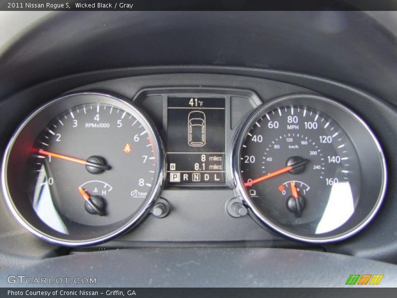 Wicked Black / Gray 2011 Nissan Rogue S