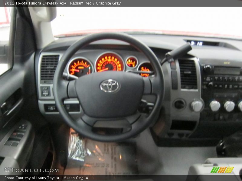 Radiant Red / Graphite Gray 2011 Toyota Tundra CrewMax 4x4