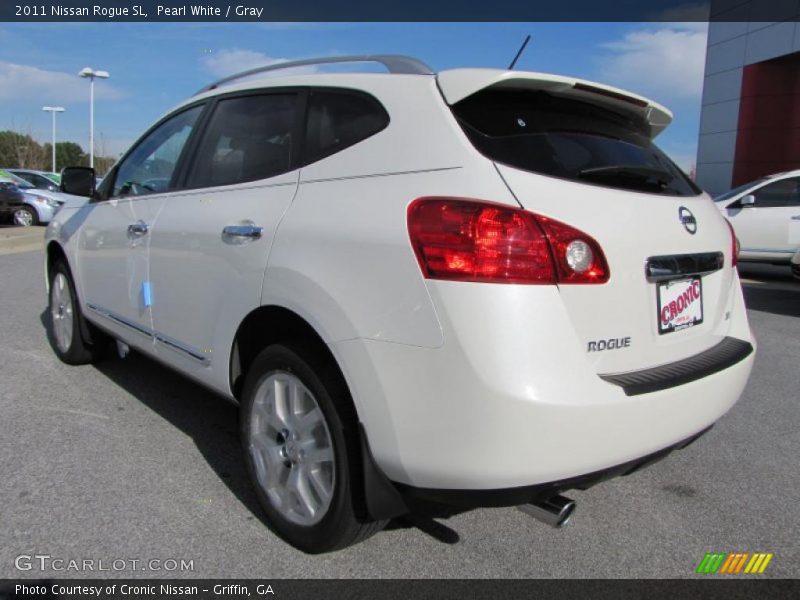 Pearl White / Gray 2011 Nissan Rogue SL