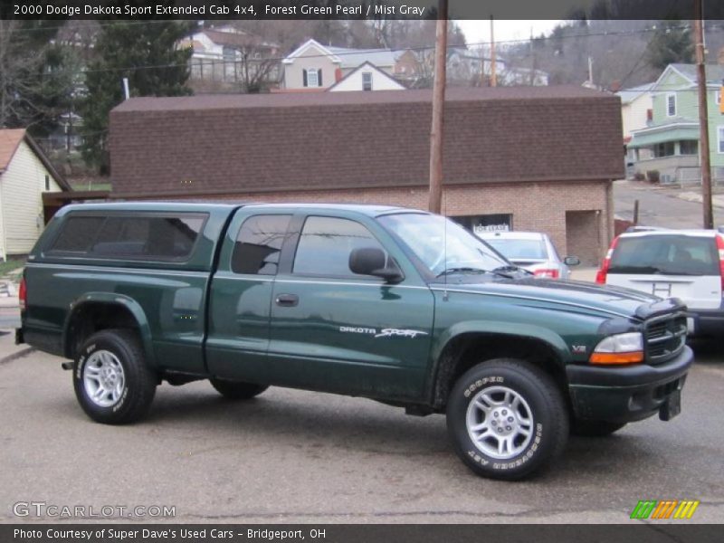  2000 Dakota Sport Extended Cab 4x4 Forest Green Pearl