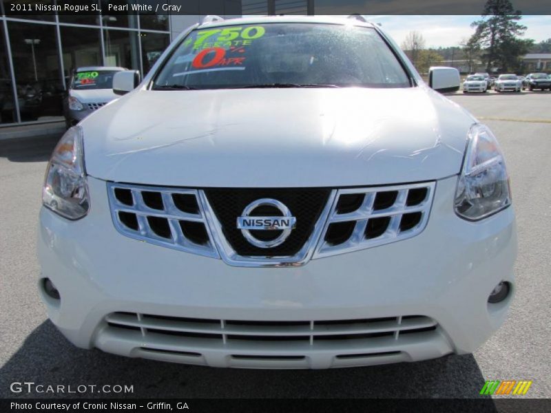 Pearl White / Gray 2011 Nissan Rogue SL