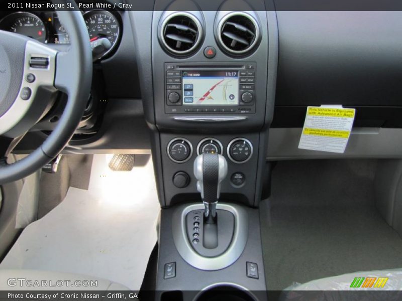 Pearl White / Gray 2011 Nissan Rogue SL