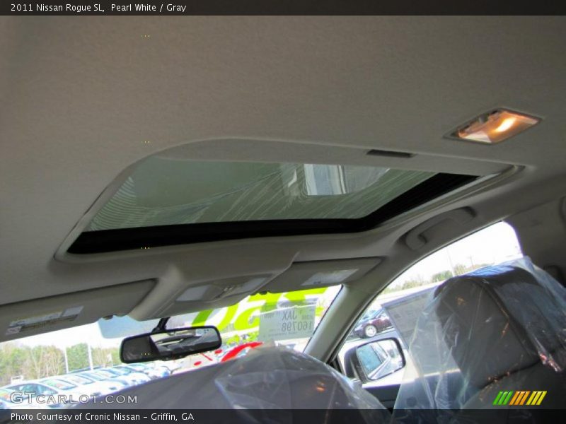 Pearl White / Gray 2011 Nissan Rogue SL