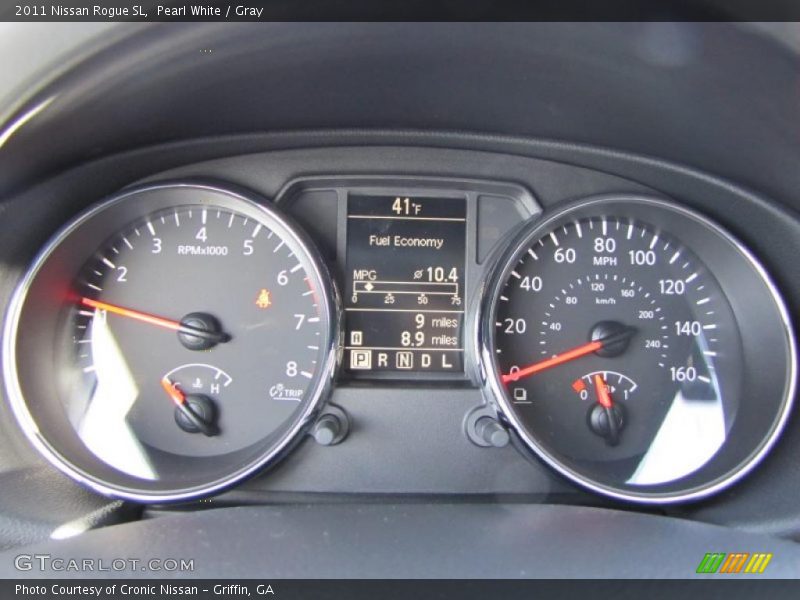 Pearl White / Gray 2011 Nissan Rogue SL