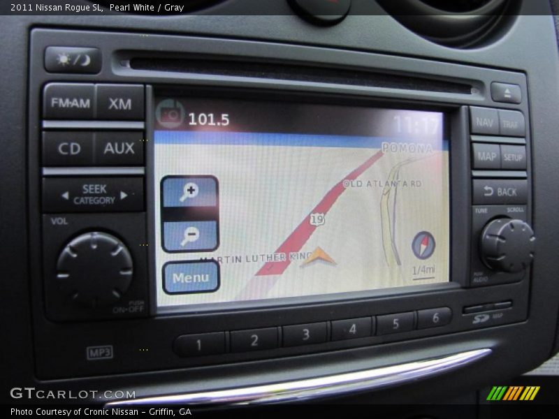 Pearl White / Gray 2011 Nissan Rogue SL