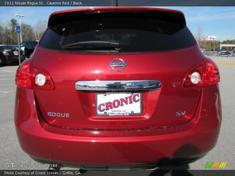 Cayenne Red / Black 2011 Nissan Rogue SV