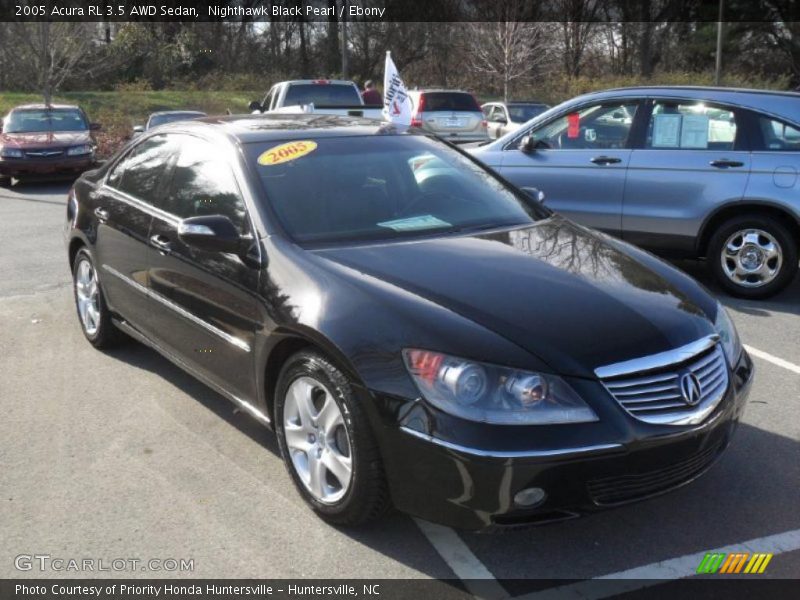 Nighthawk Black Pearl / Ebony 2005 Acura RL 3.5 AWD Sedan