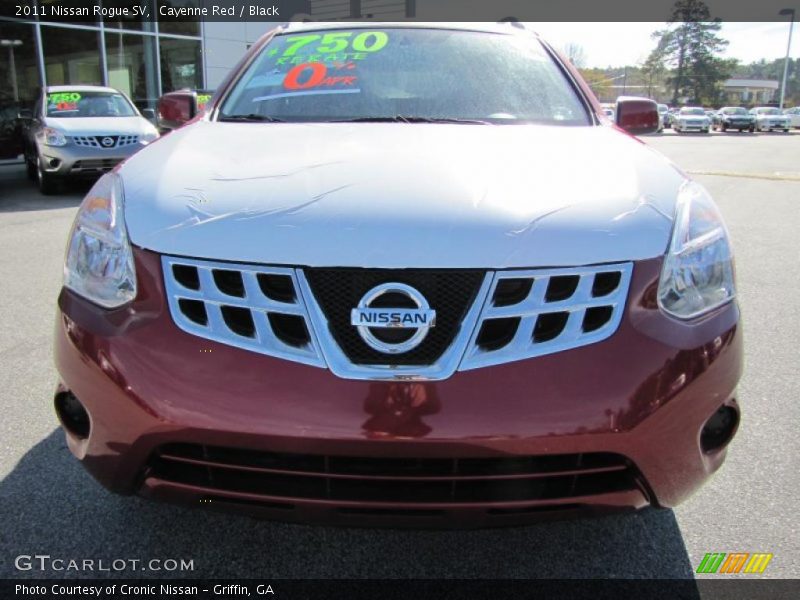 Cayenne Red / Black 2011 Nissan Rogue SV