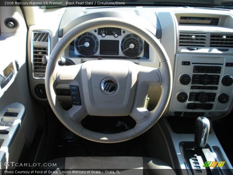 Black Pearl Slate / Greystone/Stone 2008 Mercury Mariner V6 Premier