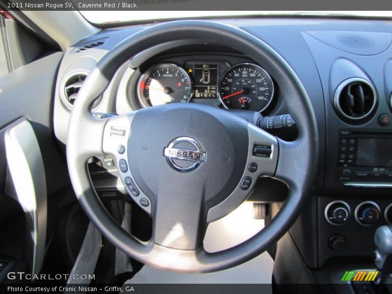 Cayenne Red / Black 2011 Nissan Rogue SV