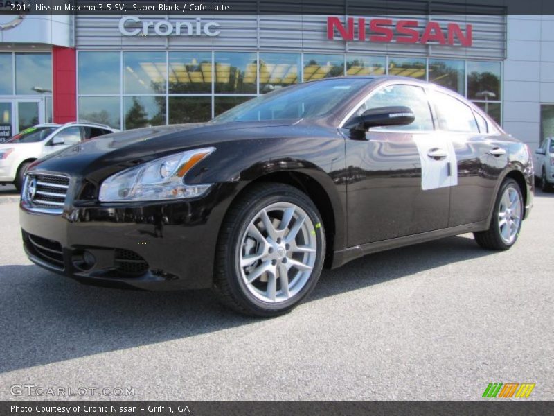 Super Black / Cafe Latte 2011 Nissan Maxima 3.5 SV
