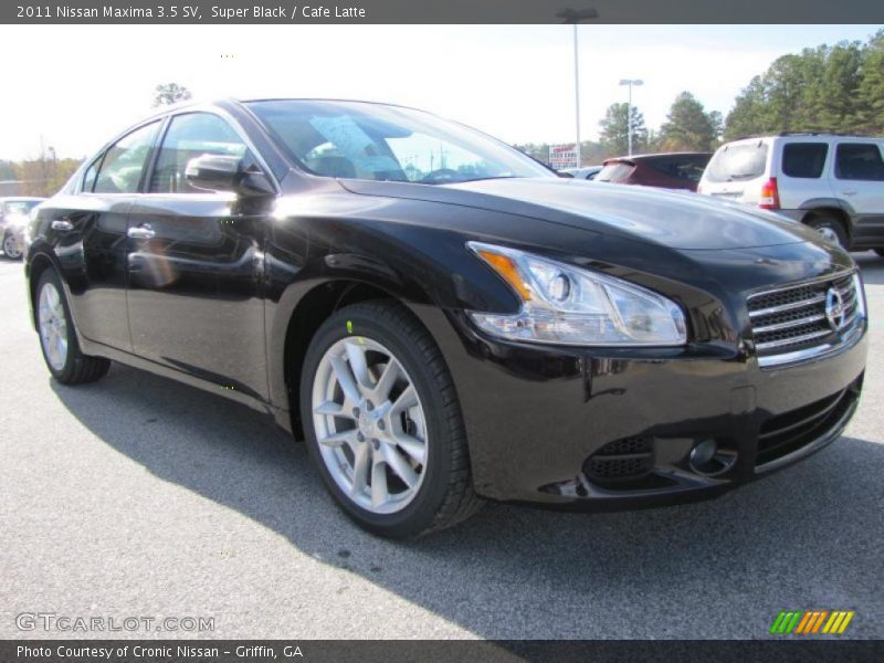 Super Black / Cafe Latte 2011 Nissan Maxima 3.5 SV