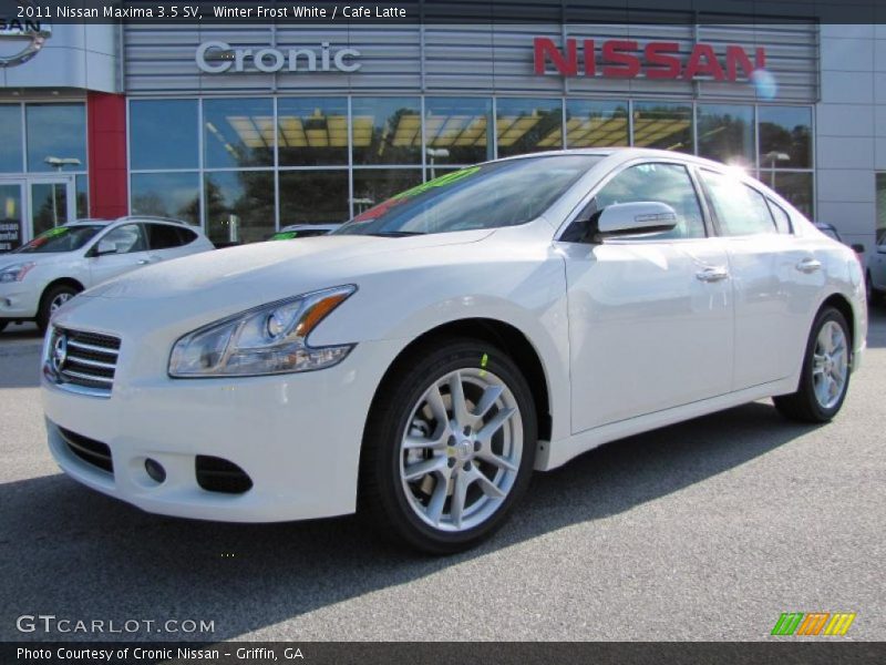 Winter Frost White / Cafe Latte 2011 Nissan Maxima 3.5 SV