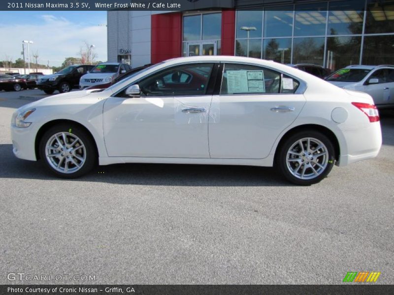 Winter Frost White / Cafe Latte 2011 Nissan Maxima 3.5 SV