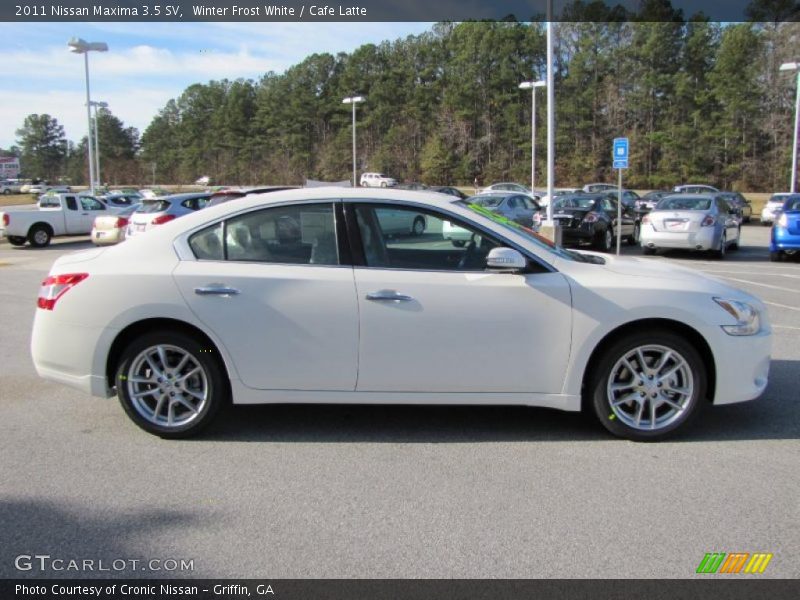 Winter Frost White / Cafe Latte 2011 Nissan Maxima 3.5 SV