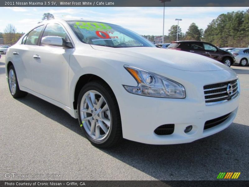 Winter Frost White / Cafe Latte 2011 Nissan Maxima 3.5 SV