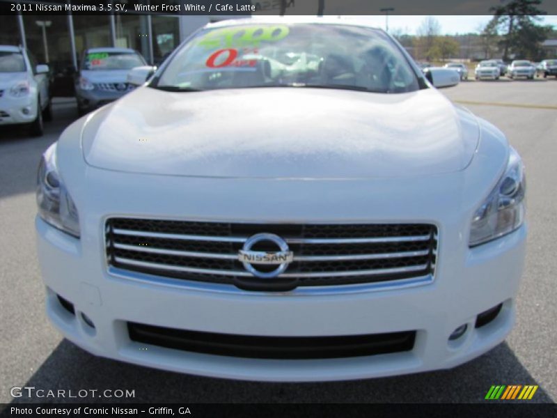 Winter Frost White / Cafe Latte 2011 Nissan Maxima 3.5 SV