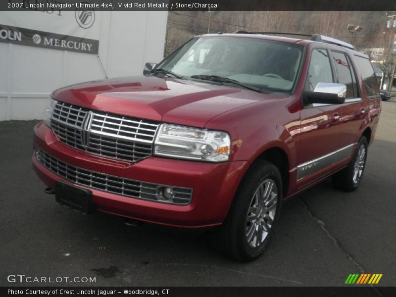 Vivid Red Metallic / Stone/Charcoal 2007 Lincoln Navigator Ultimate 4x4