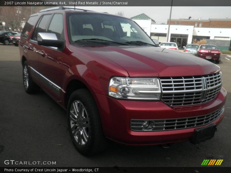 Vivid Red Metallic / Stone/Charcoal 2007 Lincoln Navigator Ultimate 4x4