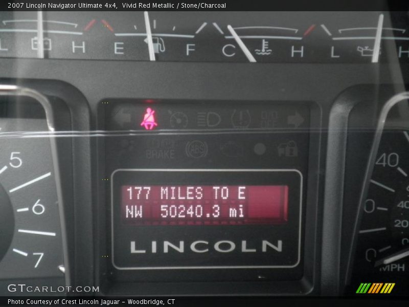 Vivid Red Metallic / Stone/Charcoal 2007 Lincoln Navigator Ultimate 4x4