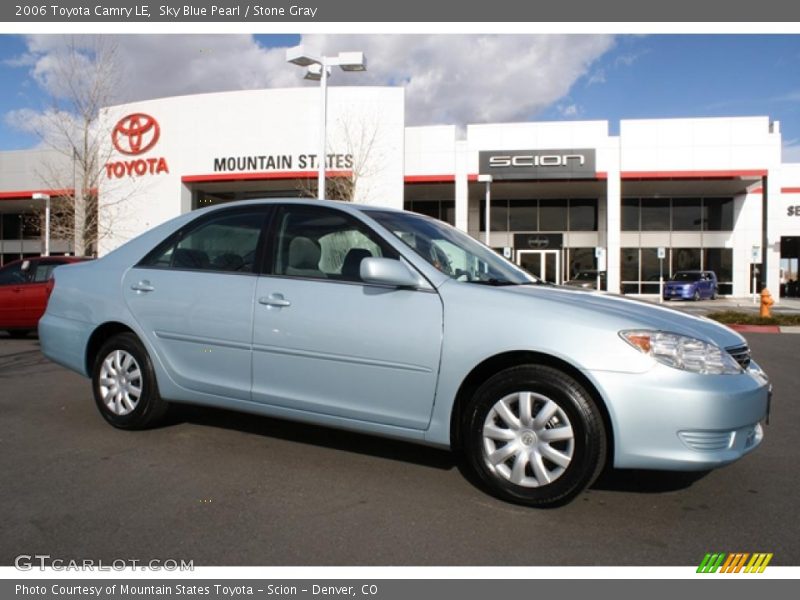 Sky Blue Pearl / Stone Gray 2006 Toyota Camry LE