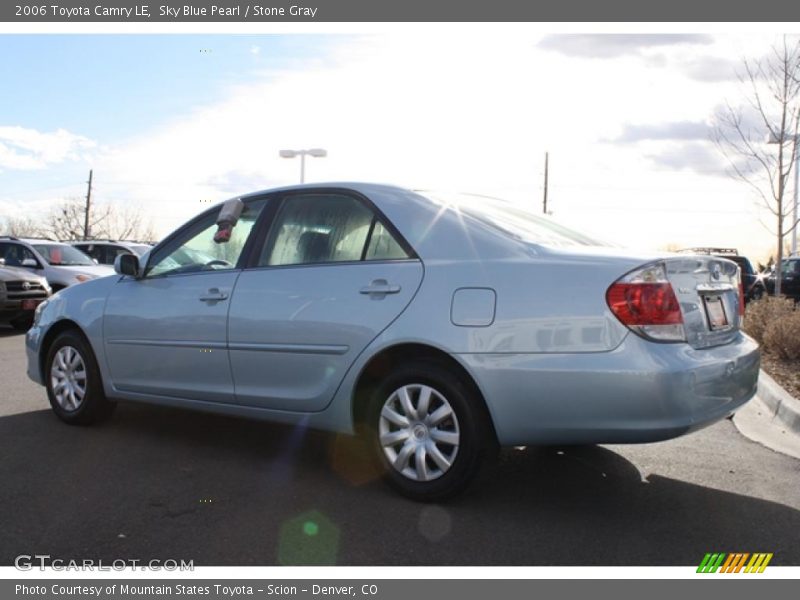Sky Blue Pearl / Stone Gray 2006 Toyota Camry LE