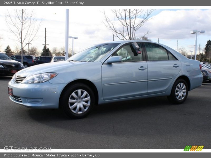 Sky Blue Pearl / Stone Gray 2006 Toyota Camry LE