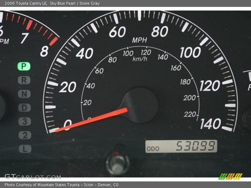 Sky Blue Pearl / Stone Gray 2006 Toyota Camry LE