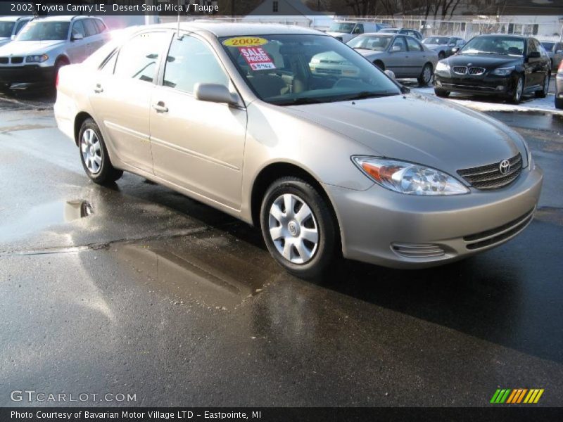 Desert Sand Mica / Taupe 2002 Toyota Camry LE
