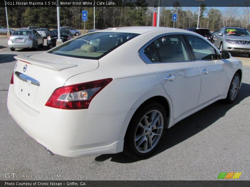 Winter Frost White / Cafe Latte 2011 Nissan Maxima 3.5 SV