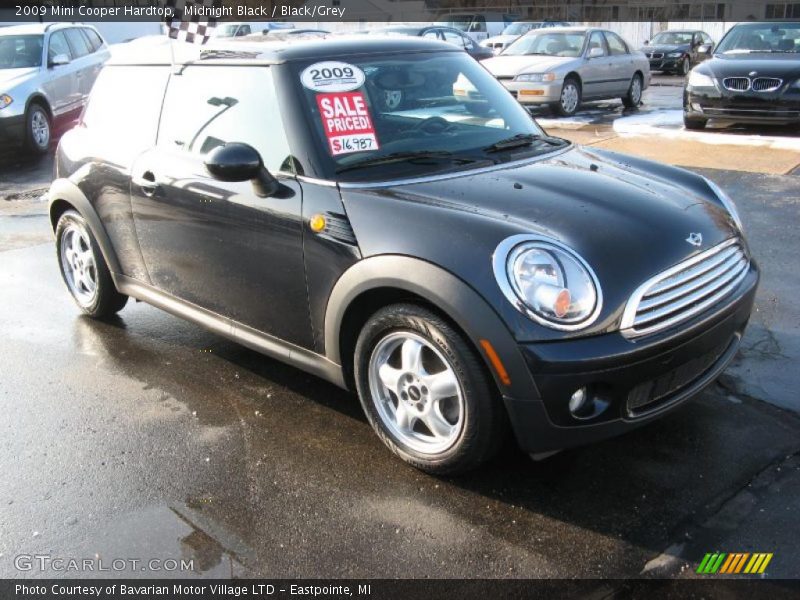 Midnight Black / Black/Grey 2009 Mini Cooper Hardtop
