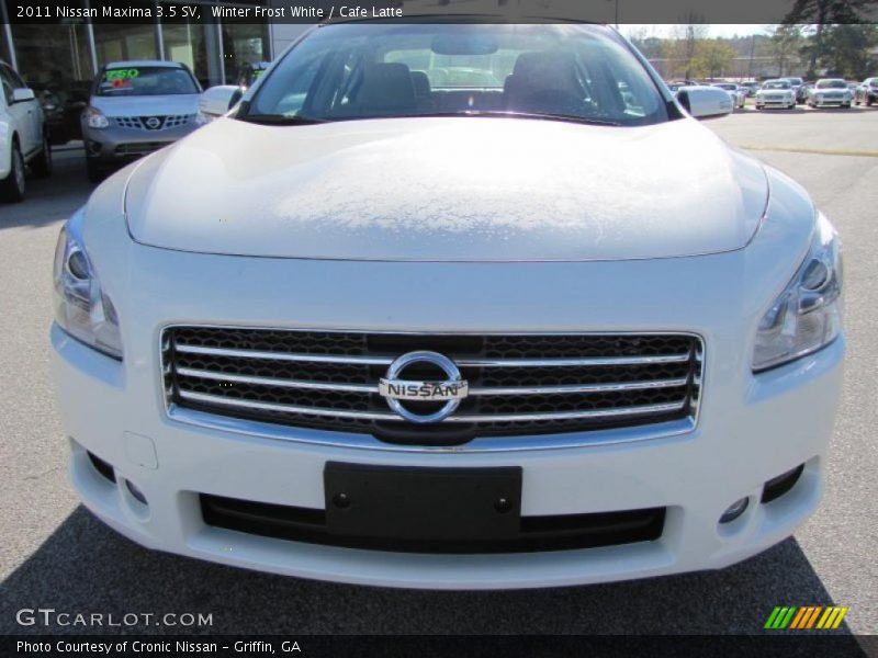 Winter Frost White / Cafe Latte 2011 Nissan Maxima 3.5 SV