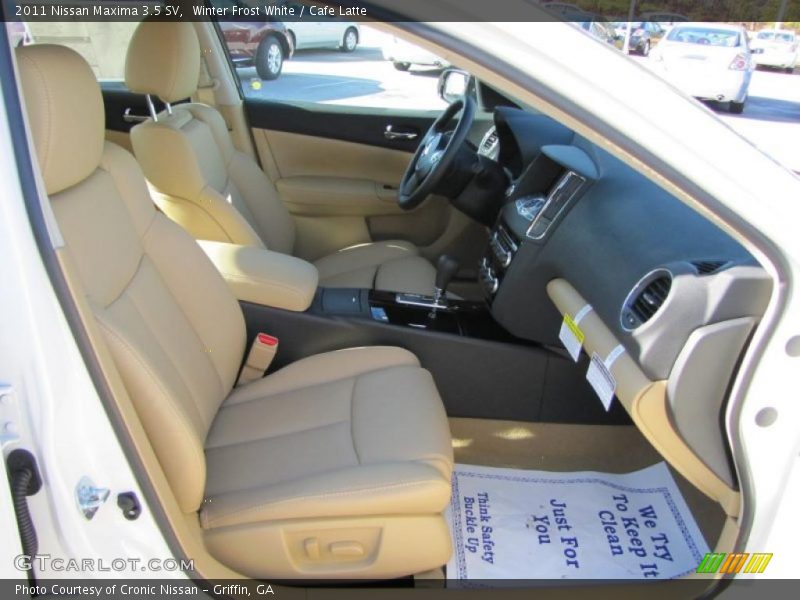 Winter Frost White / Cafe Latte 2011 Nissan Maxima 3.5 SV