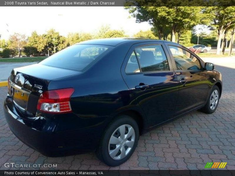 Nautical Blue Metallic / Dark Charcoal 2008 Toyota Yaris Sedan