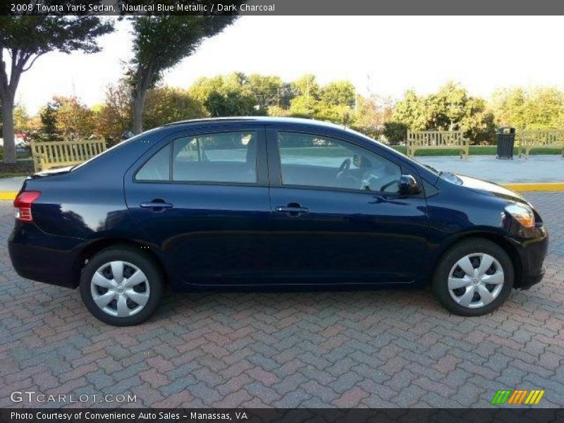 Nautical Blue Metallic / Dark Charcoal 2008 Toyota Yaris Sedan