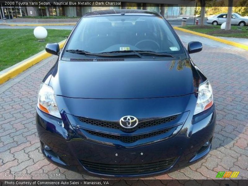 Nautical Blue Metallic / Dark Charcoal 2008 Toyota Yaris Sedan